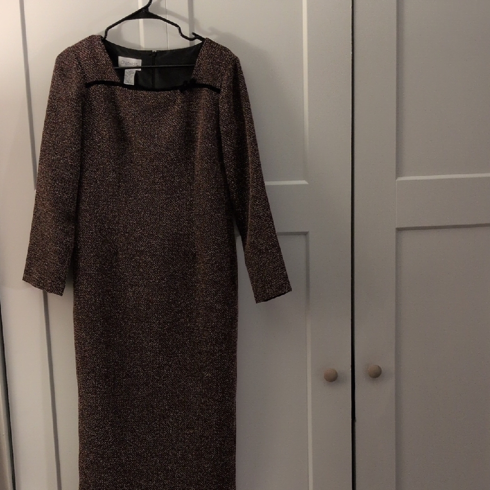 Elegant Brown Women's Dress